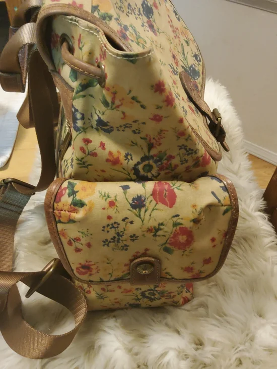 Patricia Nash Floral Canvas Backpack VGUC~EUC - Picture 11 of 15